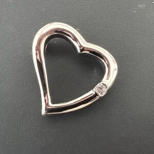 Elegant Silver Heart Necklace